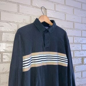 Vintage y2k striped rugby shirt
